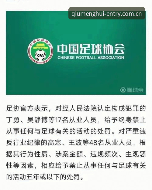 中国足协第三批禁足名单曝光：17人终身禁赛背后的3大行业警示